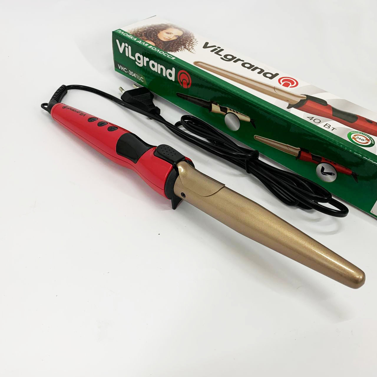 Плойка конусна ViLgrand VHC-3041LC червона - Зображення 5