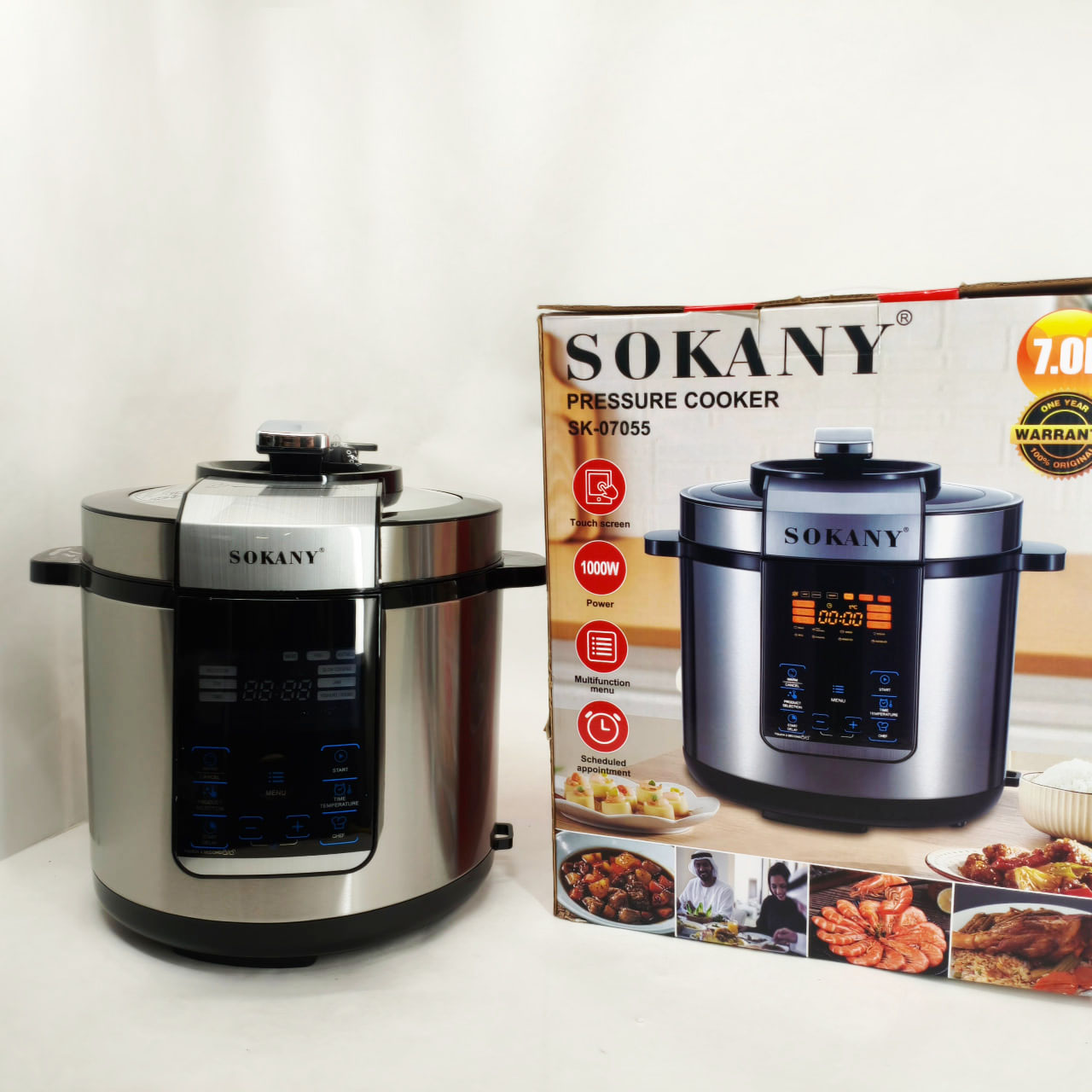Мультиварка Sokany SK-07055 7 л 3в1 1000 Вт - Зображення 3