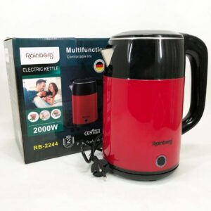 Електрочайник дисковий Rainberg RB-2244 2000 Вт 2 л червоний