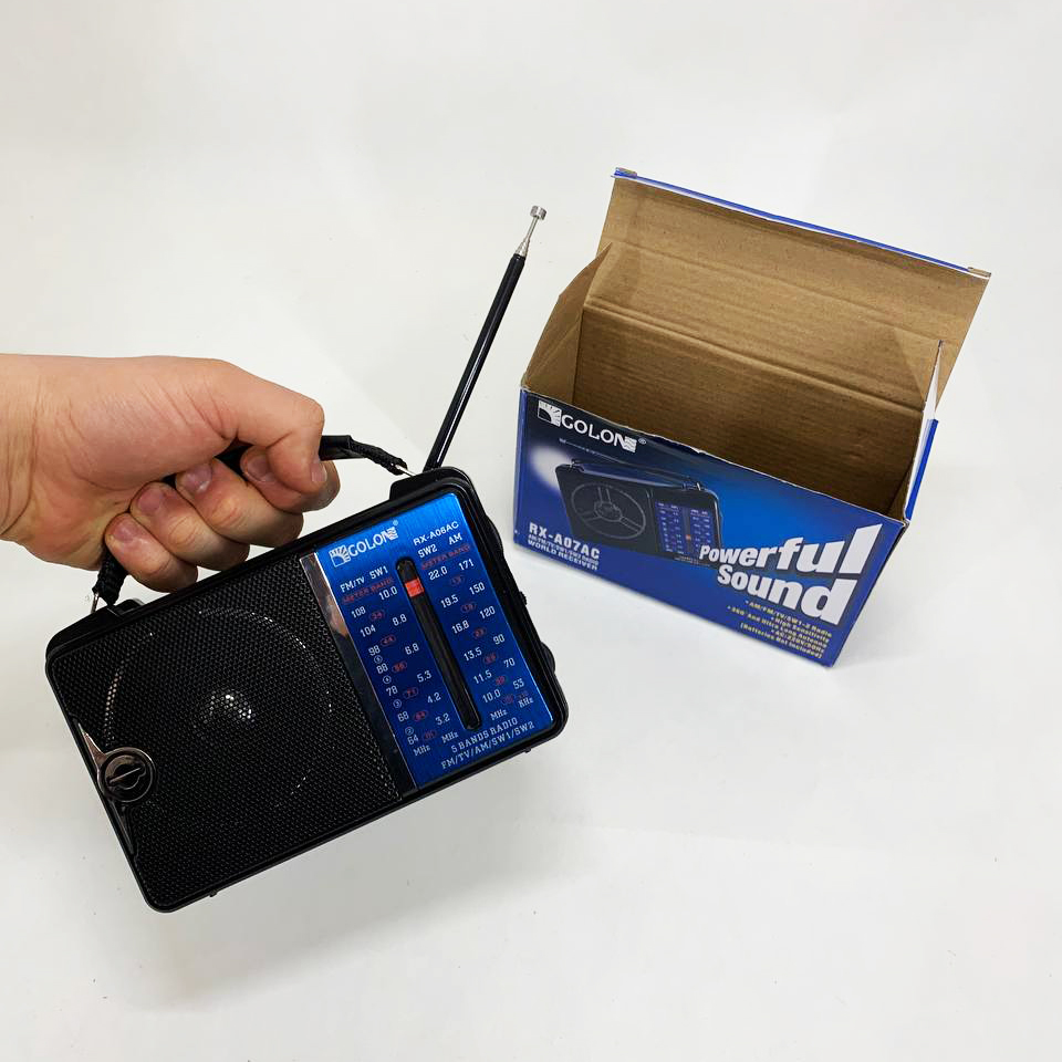 Портативний FM радіоприймач GOLON RX-A06AC - Зображення 2