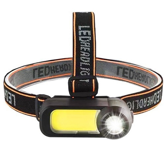 Налобний ліхтар WH-1707-XPE+COB портативний водонепроникний LED - Зображення 4