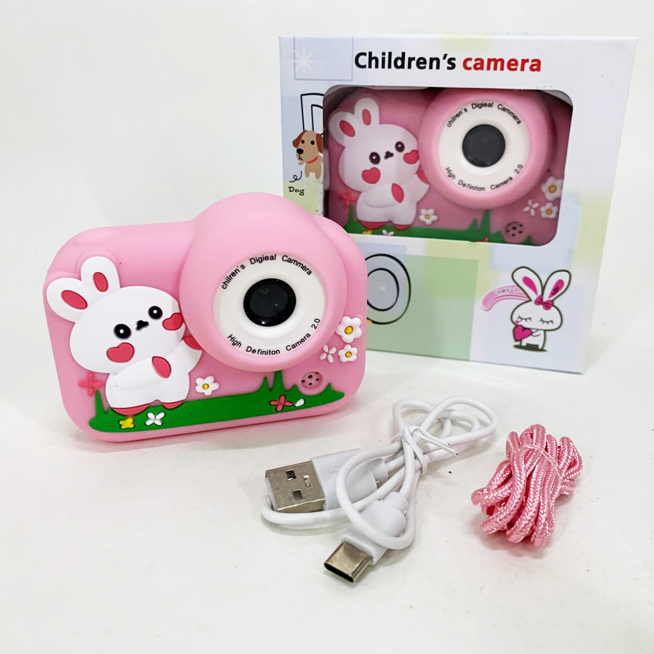 Дитячий фотоапарат M03 PINK RABBIT - Зображення 5