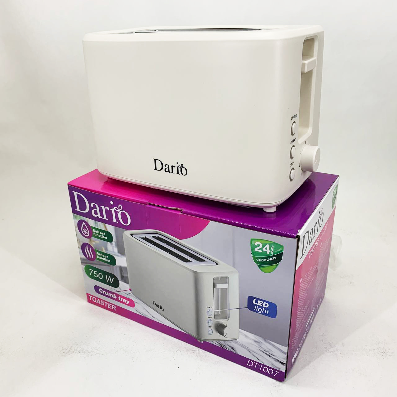 Тостер DARIO DT1007 білого кольору - Зображення 6