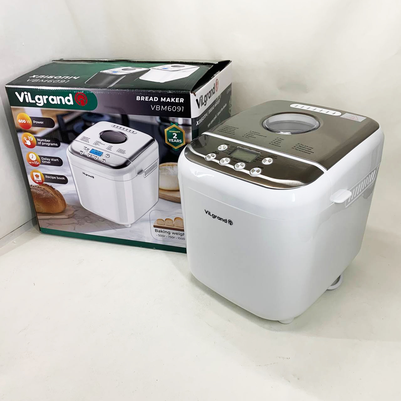 Хлібопічка ViLgrand VBM6091 білий - Зображення 4