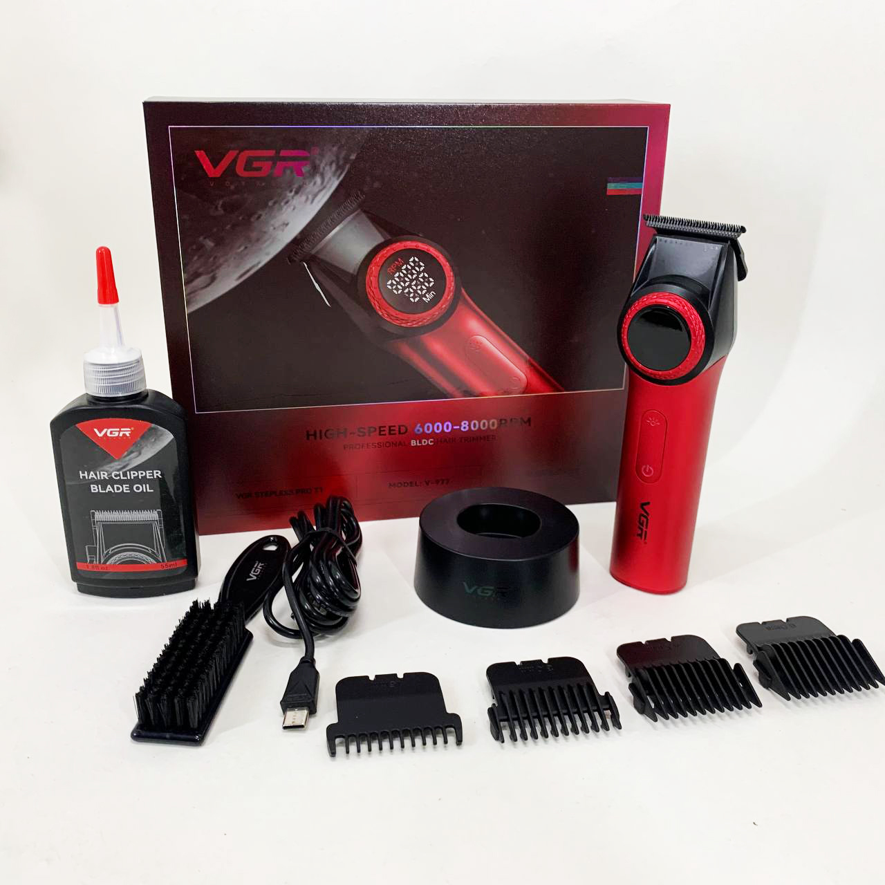 Тример VGR V-977 RED з регулюванням потужності 6000–8000 RPM - Зображення 3