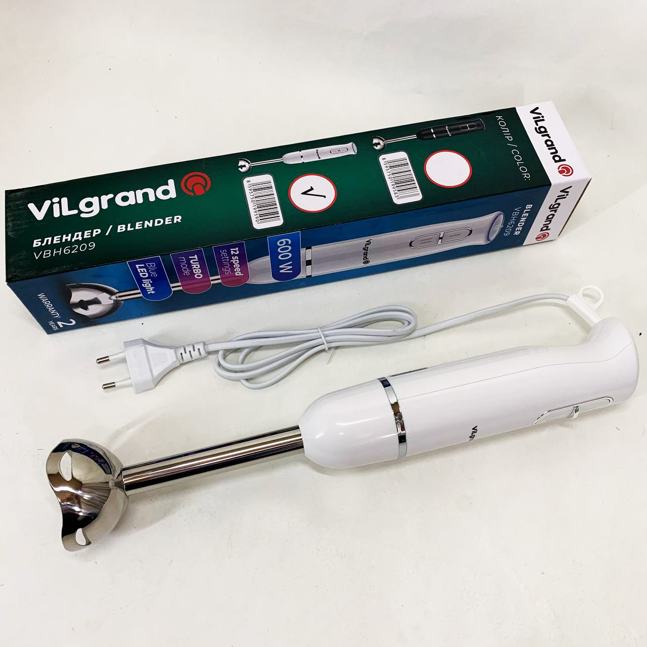 Блендер ViLgrand VBH6209 білого кольору - Зображення 4