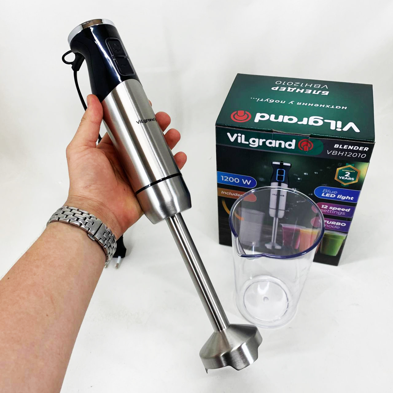 Занурювальний блендер VILGRAND VBH12010 - Зображення 2
