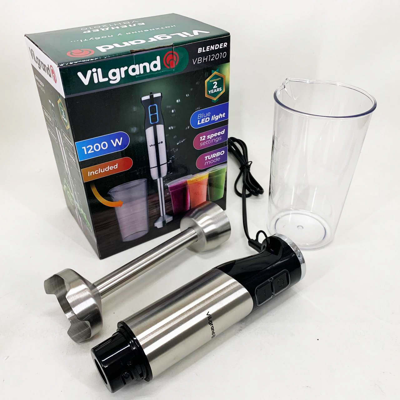 Занурювальний блендер VILGRAND VBH12010 - Зображення 3