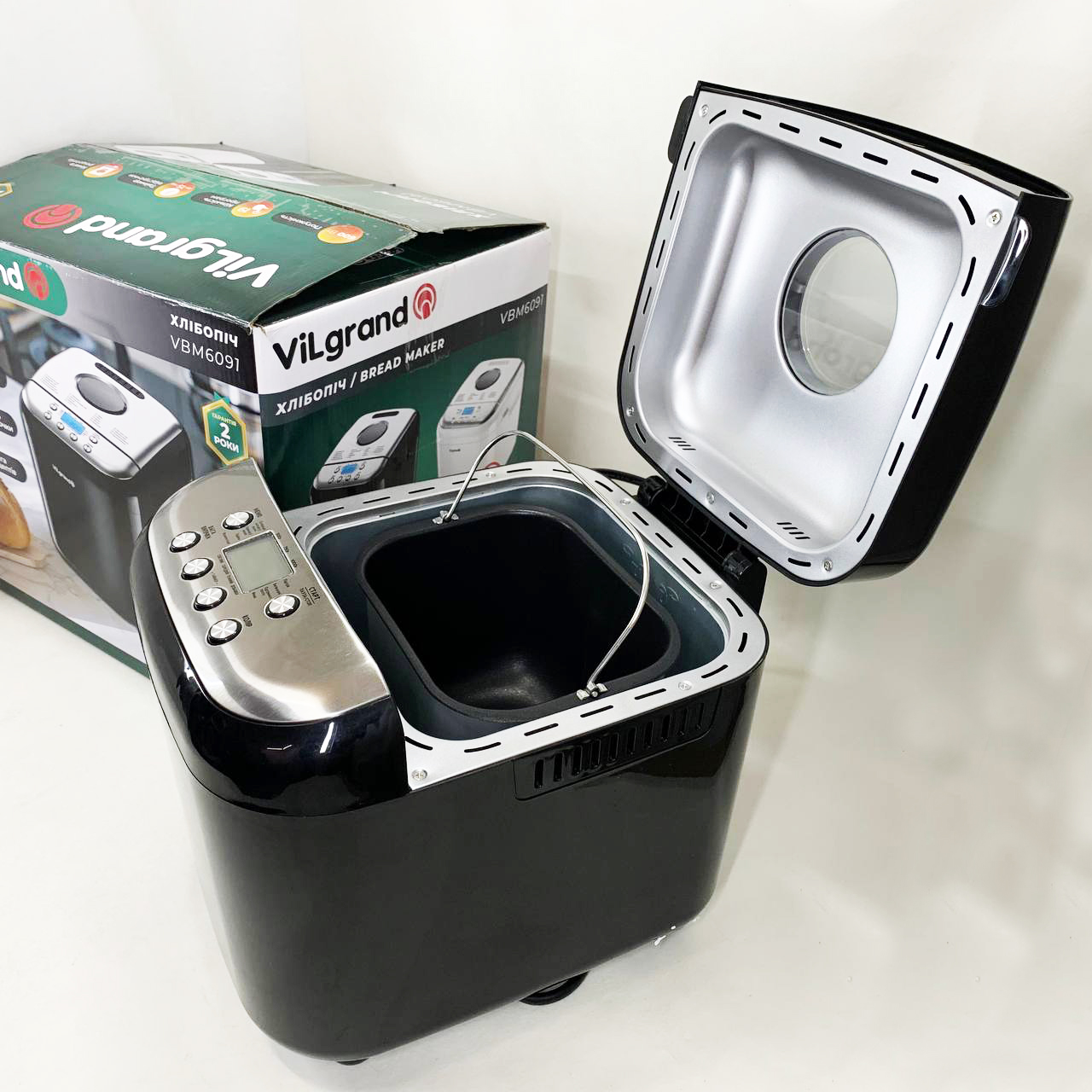 Хлібопічка ViLgrand VBM6091 чорного кольору - Зображення 6
