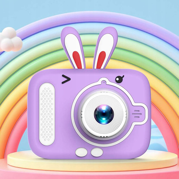 Дитячий цифровий фотоапарат X900 Rabbit фіолетовий