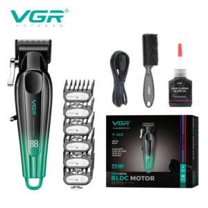 Акумуляторна машинка для стрижки VGR V-662 зелена