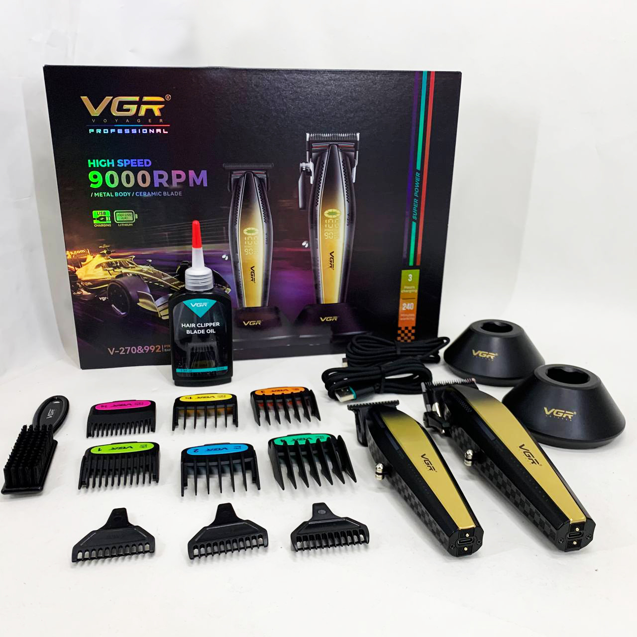 Набір для стрижки VGR 2в1 V-270 V-992 GOLD - Зображення 5