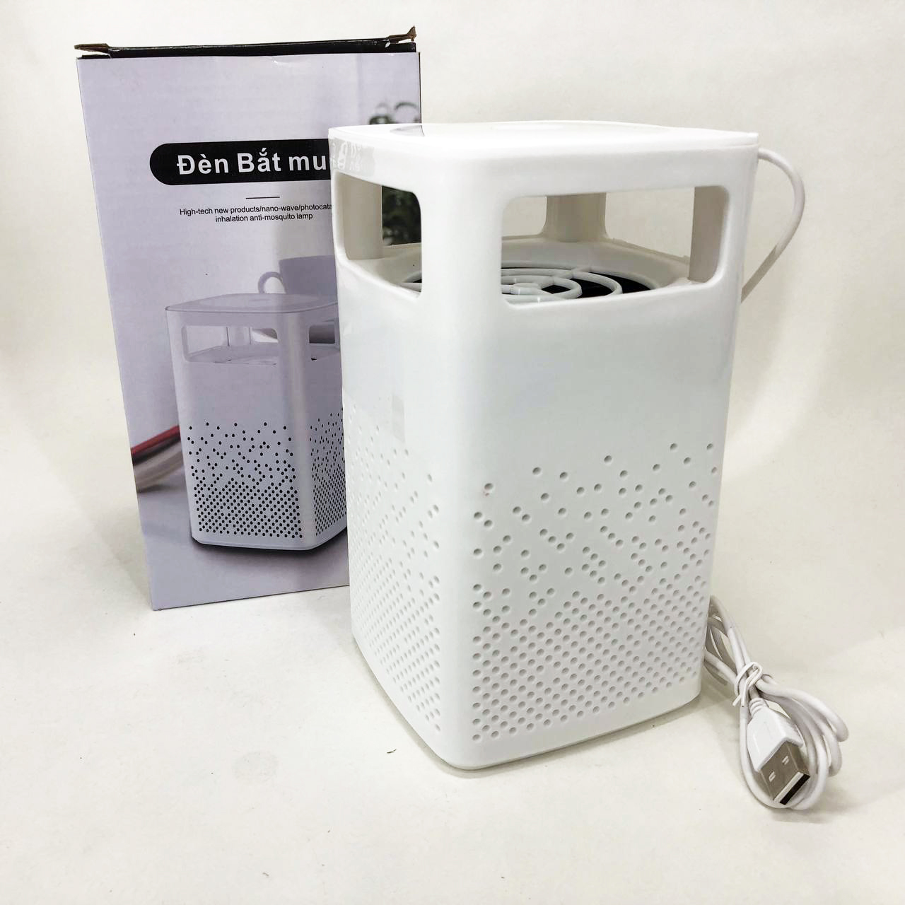 Лампа від комарів USB Bug Zapper Fly білого кольору - Зображення 6
