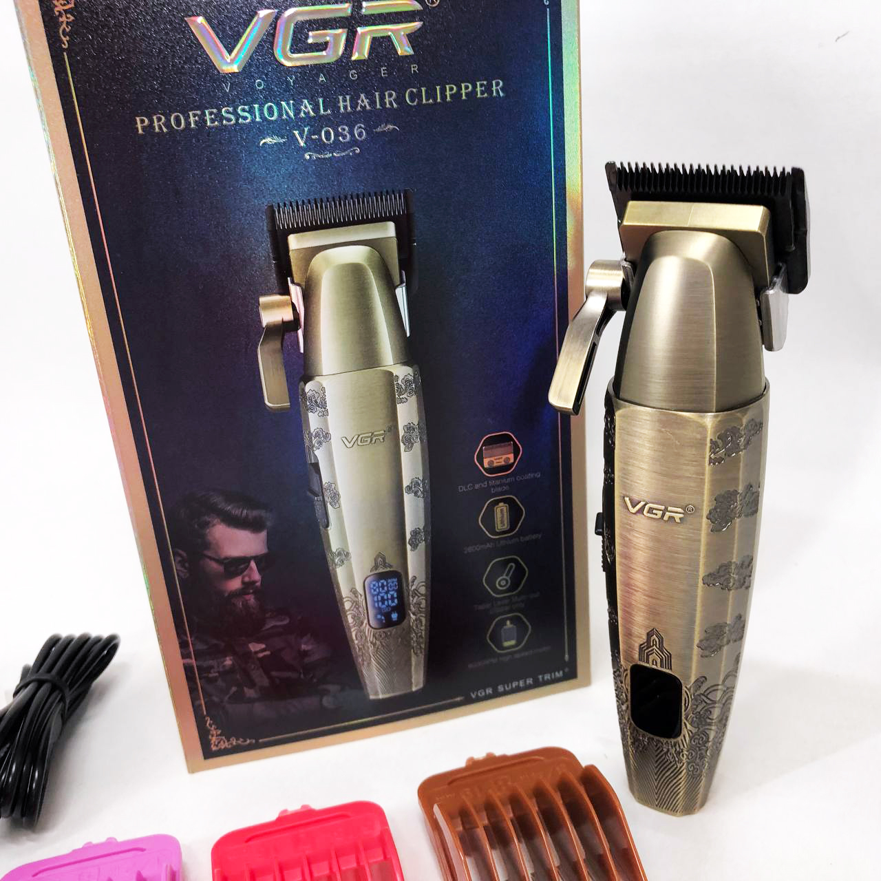 Акумуляторна машинка для стрижки VGR V-036 - Зображення 6