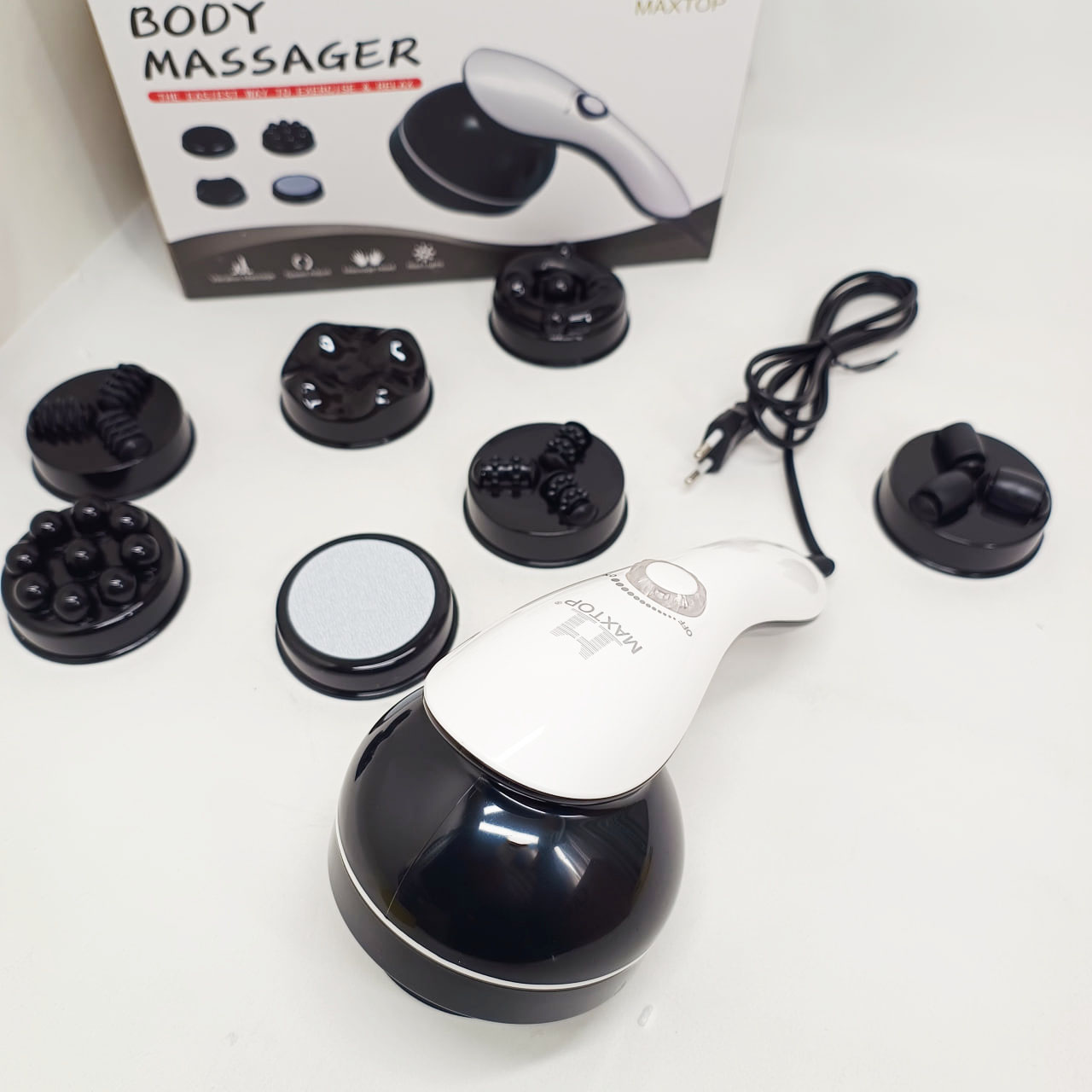 Вібраційний масажер Maxtop Magic Massager 8в1 для тіла - Зображення 5