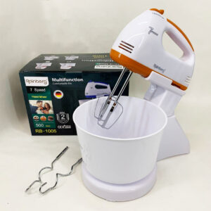 Міксер Rainberg RB-1005 7 швидкостей 500 Вт з чашею 2 л Orange