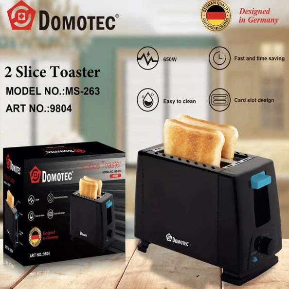 Тостер Domotec MS-263 з регулюванням підсмажування та знімним піддоном 650 Вт - Зображення 3