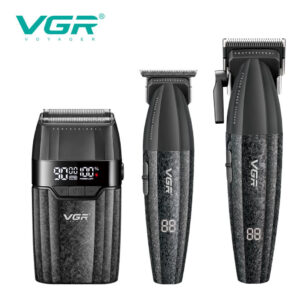 Комплект тримерів  VGR 3 в 1 V-640 S3 BLACK для догляду за бородою та волоссям