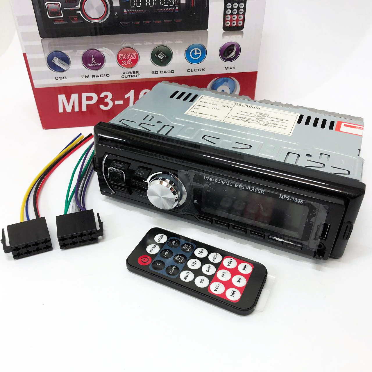 Автомагнітола MP3-1096 BT ISO зі знімною панеллю 4×50 Вт - Зображення 4
