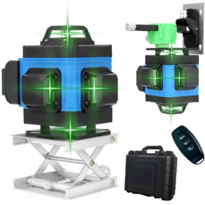 Рівень лазерний лінійний нівелір Laser 4D 16 ліній 30 м у валізі