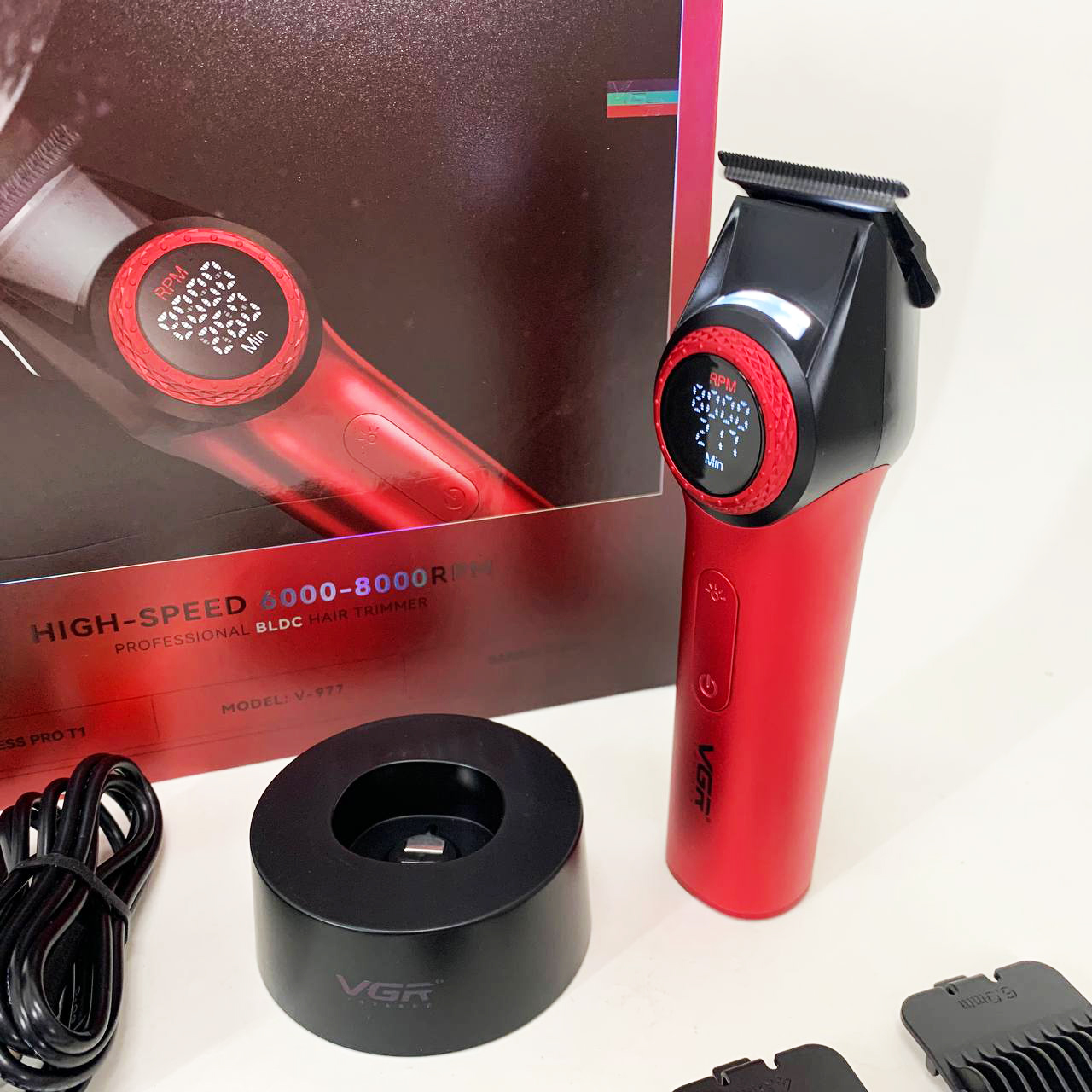 Тример VGR V-977 RED з регулюванням потужності 6000–8000 RPM - Зображення 5