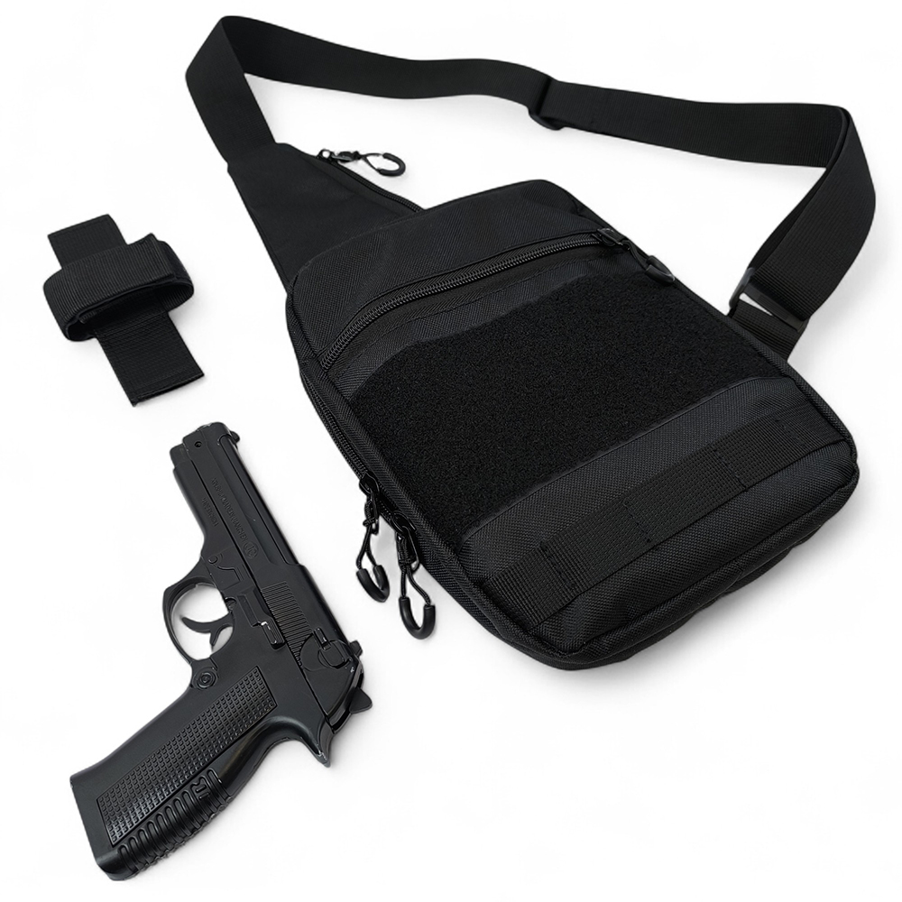 Сумка на плече тактична з кобурою MOLLE Cordura патч-панель - Зображення 4