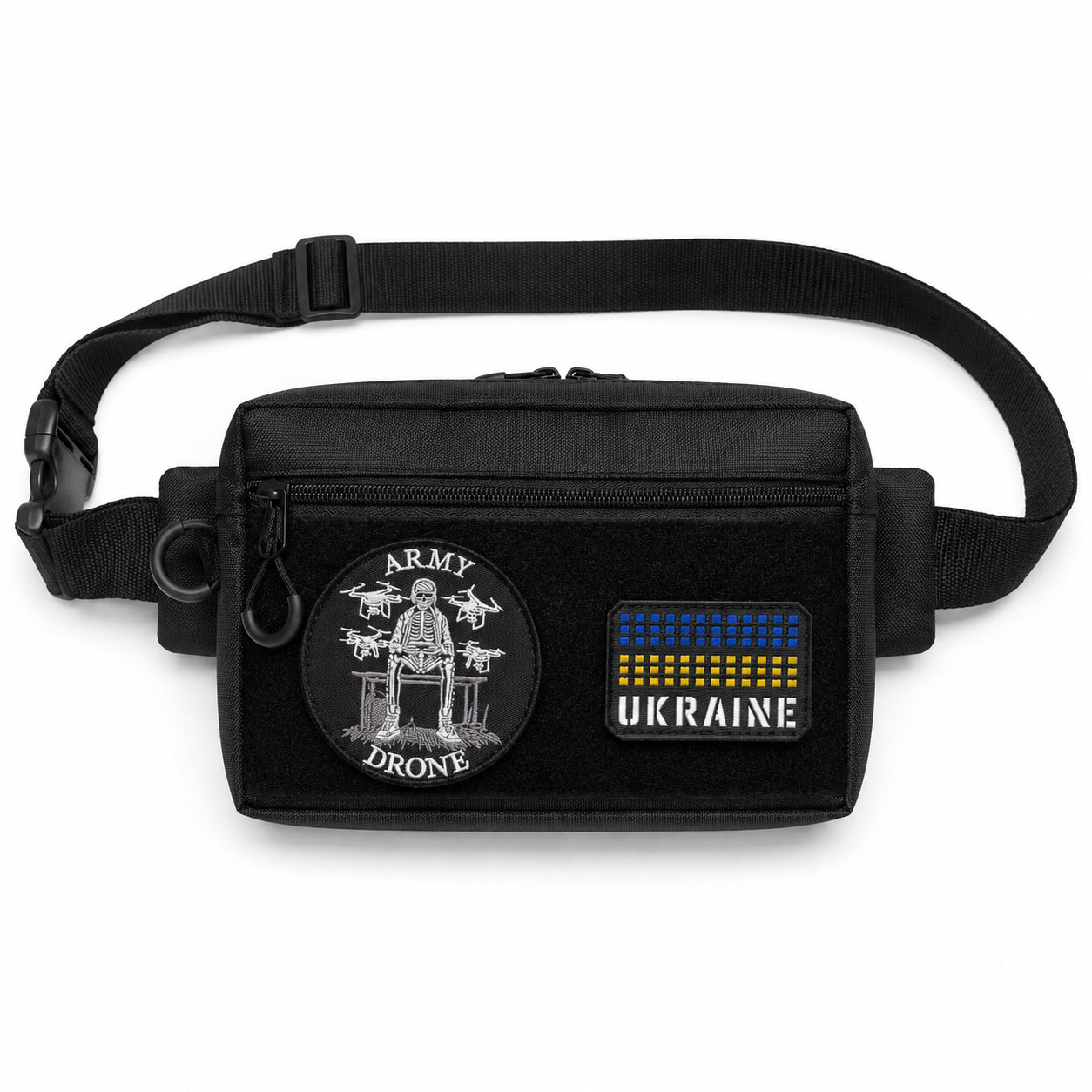 Сумка бананка чоловіча тактична Cordura для патчів і шевронів через плече