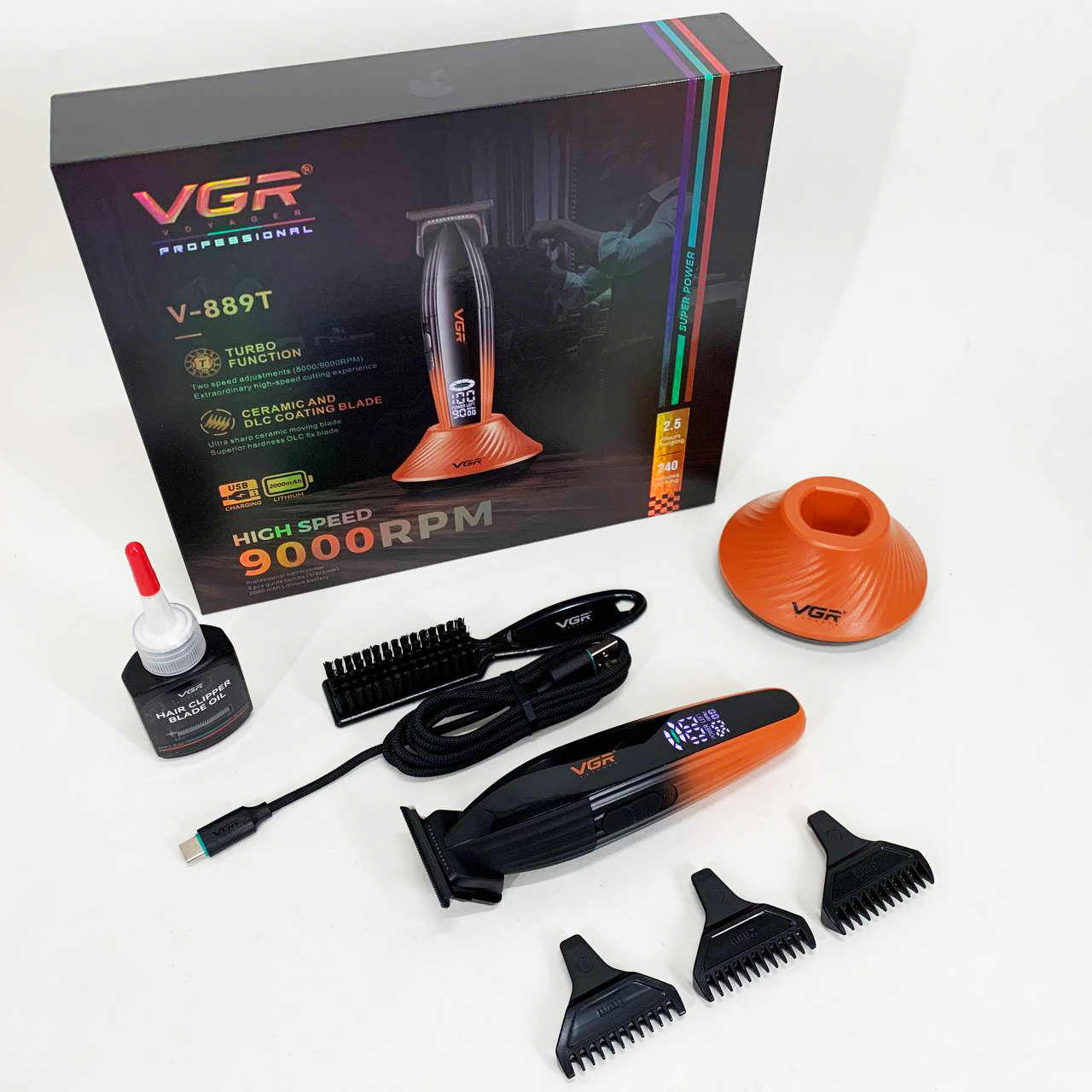 Машинка для стрижки VGR V-889T 9000 об/хв - Зображення 6