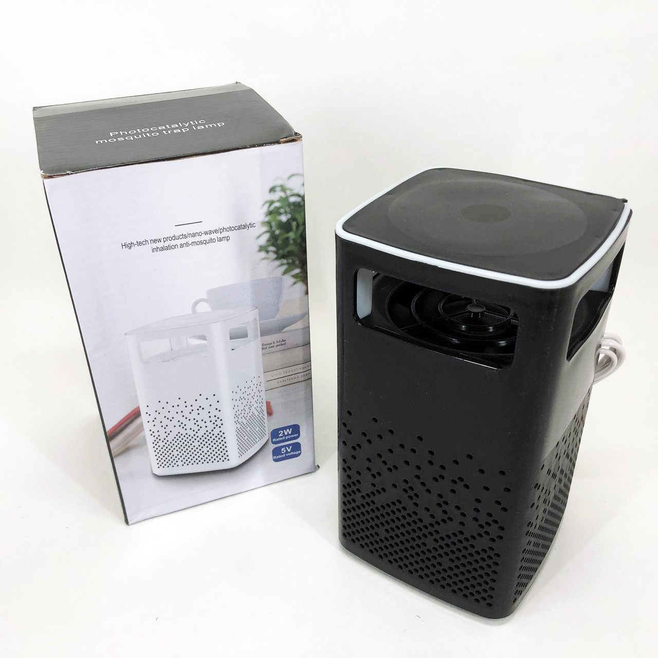 Лампа від комарів USB Bug Zapper Fly чорного кольору - Зображення 2