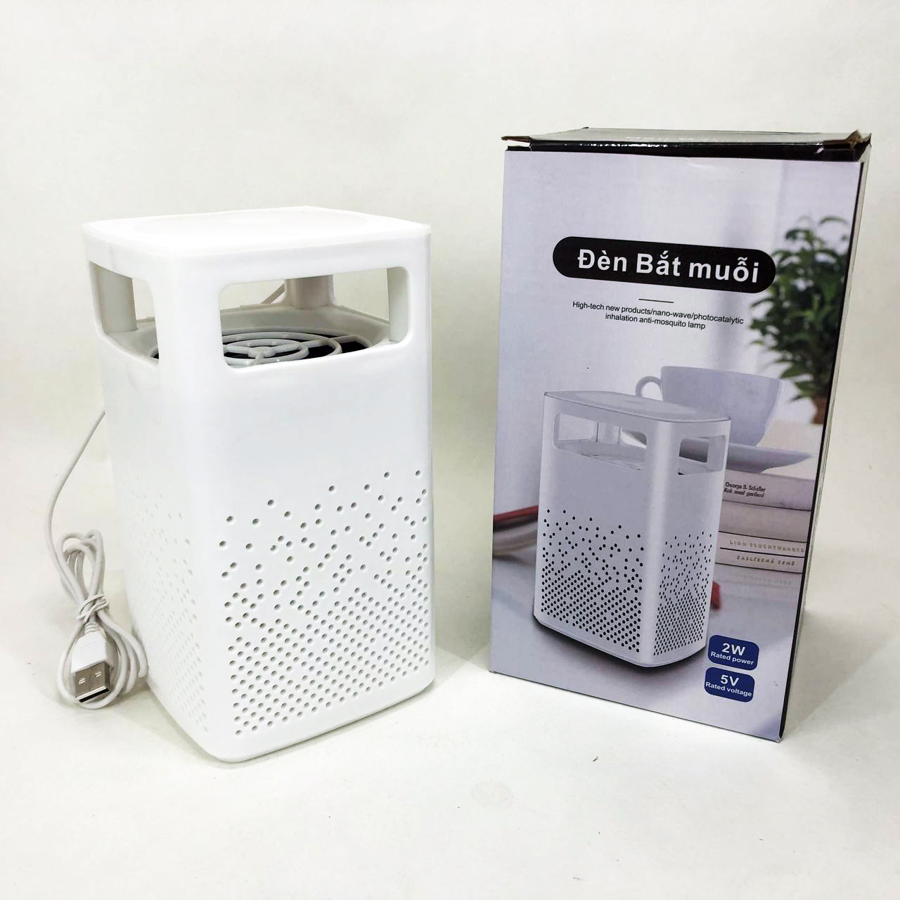 Лампа від комарів USB Bug Zapper Fly білого кольору - Зображення 5