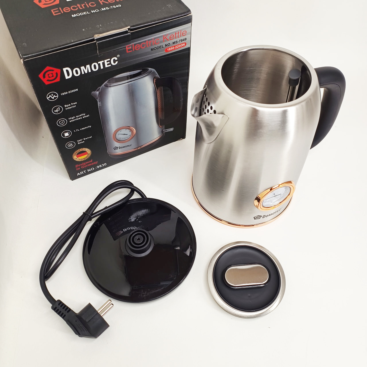 Електричний чайник Domotec MS-7849 з автовідключенням - Зображення 2