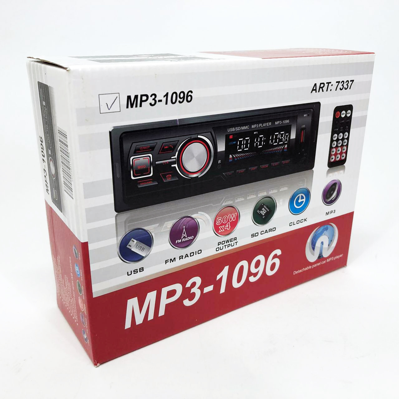 Автомагнітола MP3-1096 BT ISO зі знімною панеллю 4×50 Вт - Зображення 3