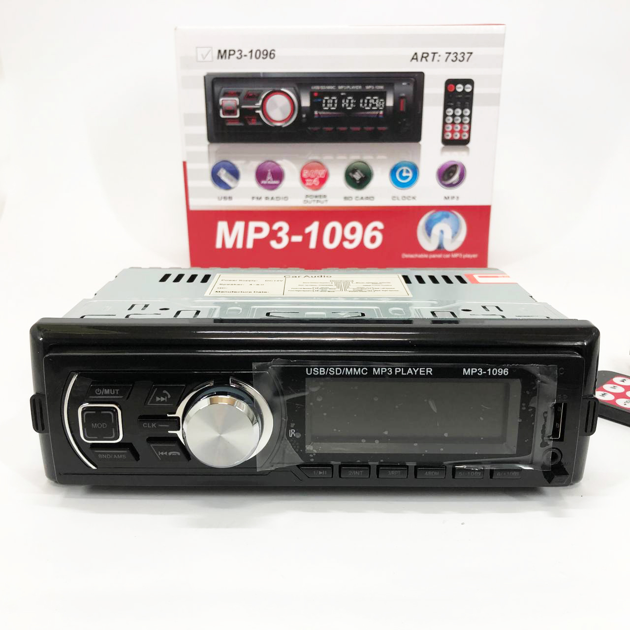Автомагнітола MP3-1096 BT ISO зі знімною панеллю 4×50 Вт - Зображення 2