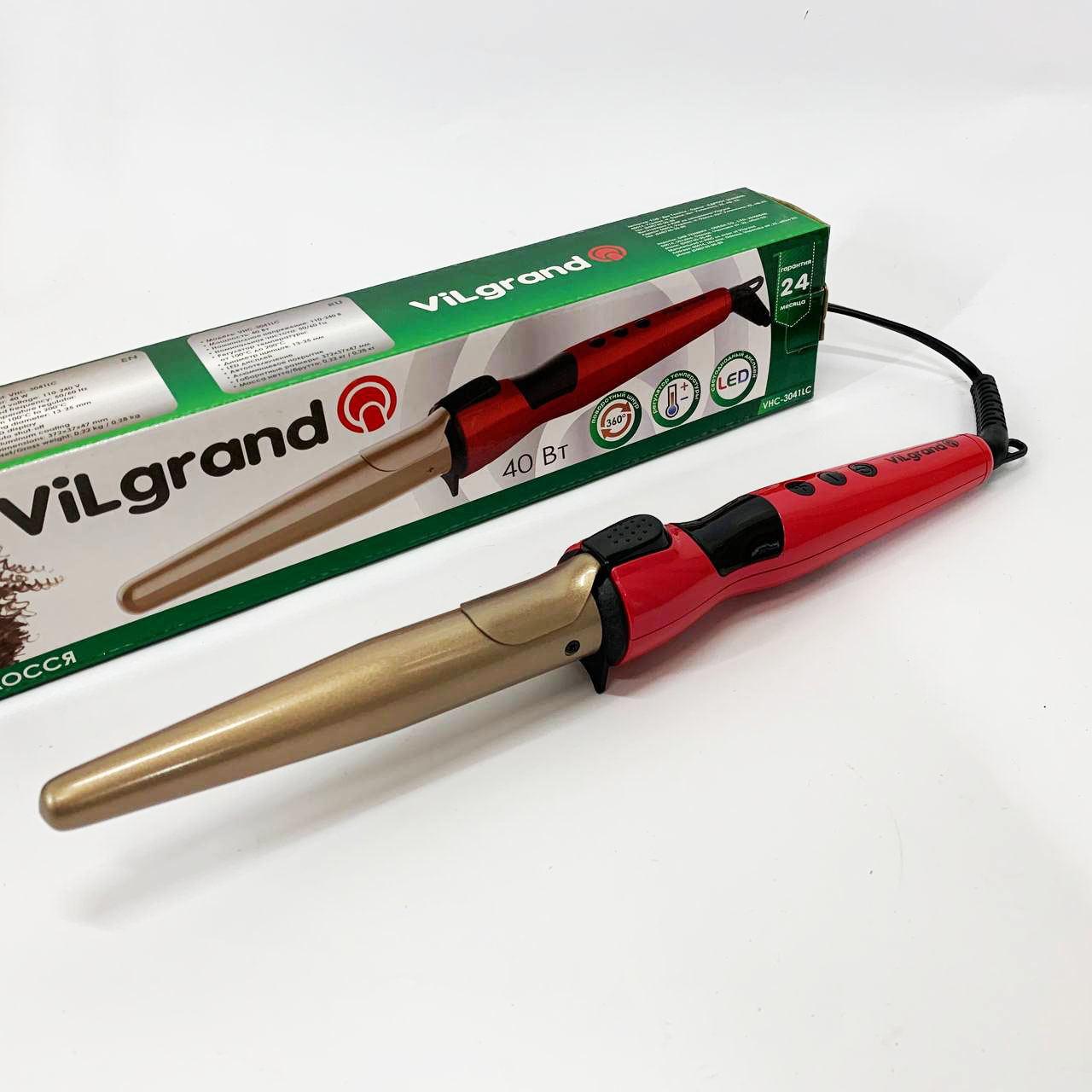 Плойка конусна ViLgrand VHC-3041LC червона - Зображення 2