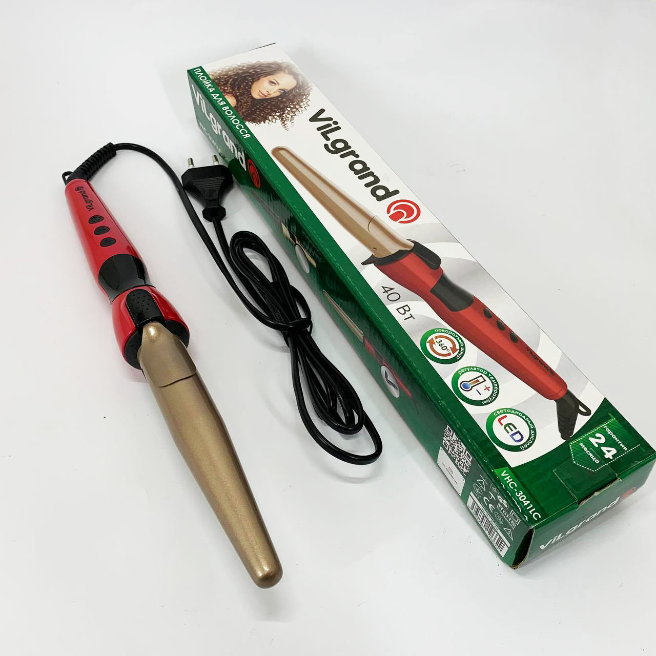 Плойка конусна ViLgrand VHC-3041LC червона - Зображення 6