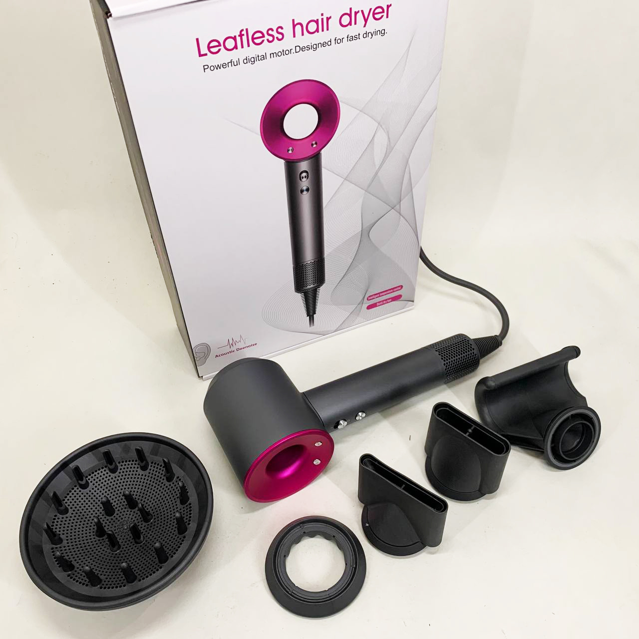 Фен Super Hair Dryer з 5 насадками для швидкого сушіння та укладання волосся - Зображення 3
