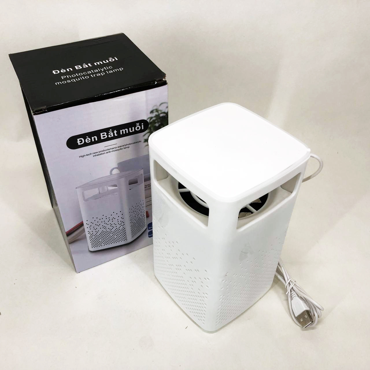 Лампа від комарів USB Bug Zapper Fly білого кольору - Зображення 2