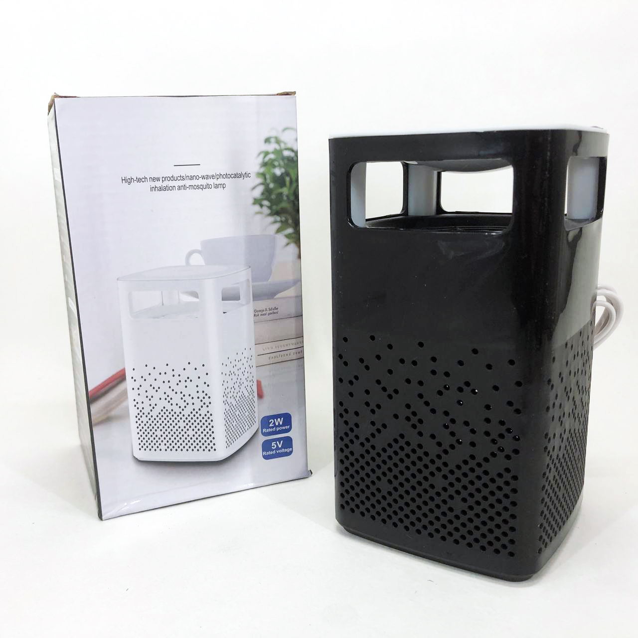 Лампа від комарів USB Bug Zapper Fly чорного кольору