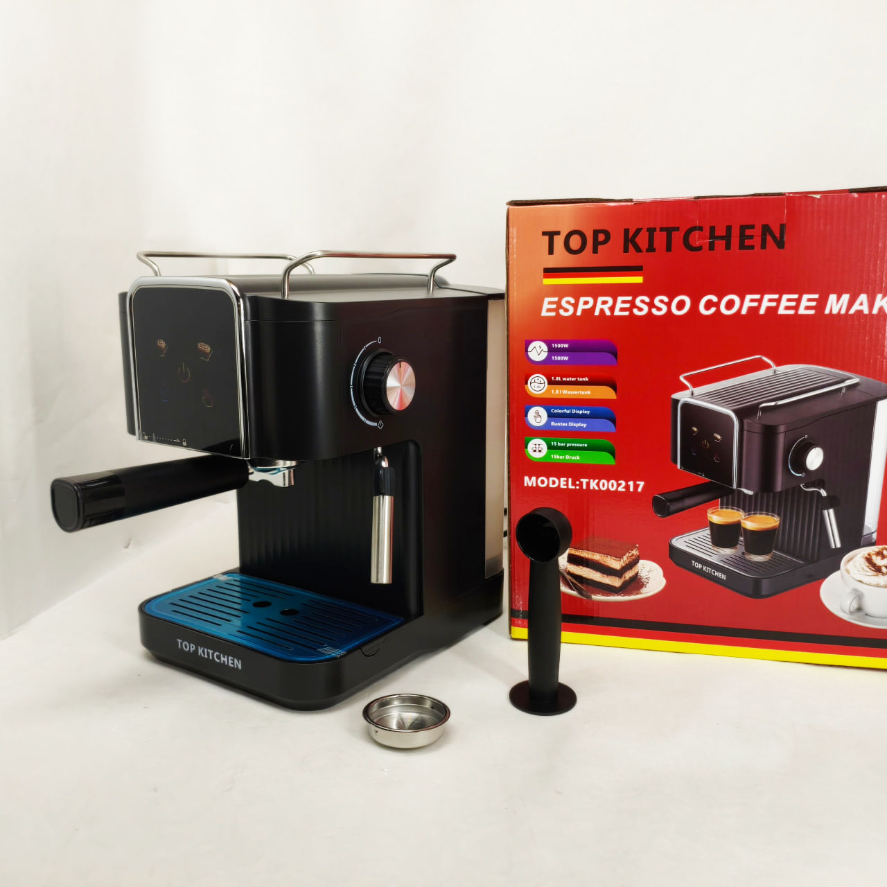 Кавоварка Top Kitchen TK00217 1500 Вт 1,8 л 15 Бар з підігрівом чашок - Зображення 5