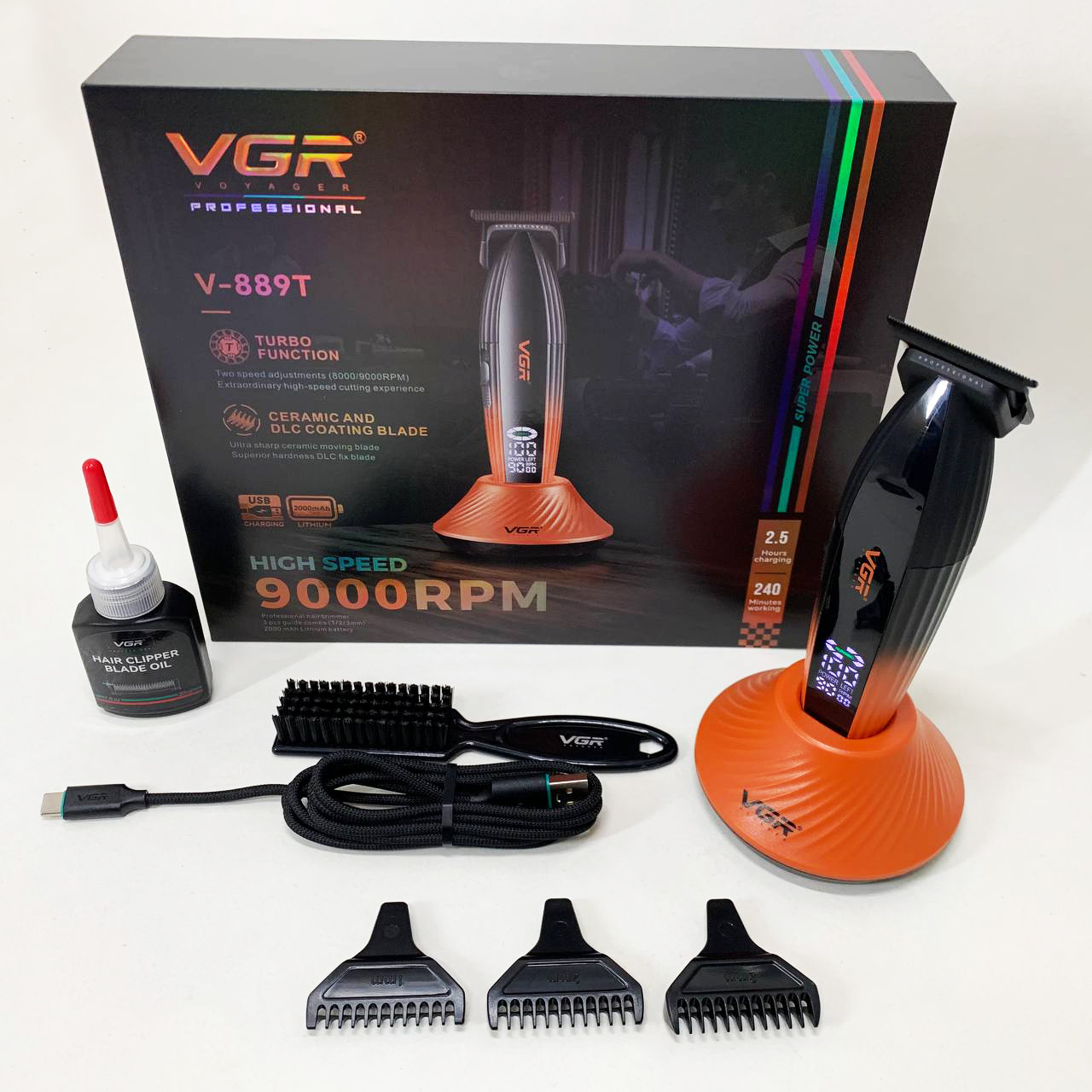 Машинка для стрижки VGR V-889T 9000 об/хв - Зображення 4
