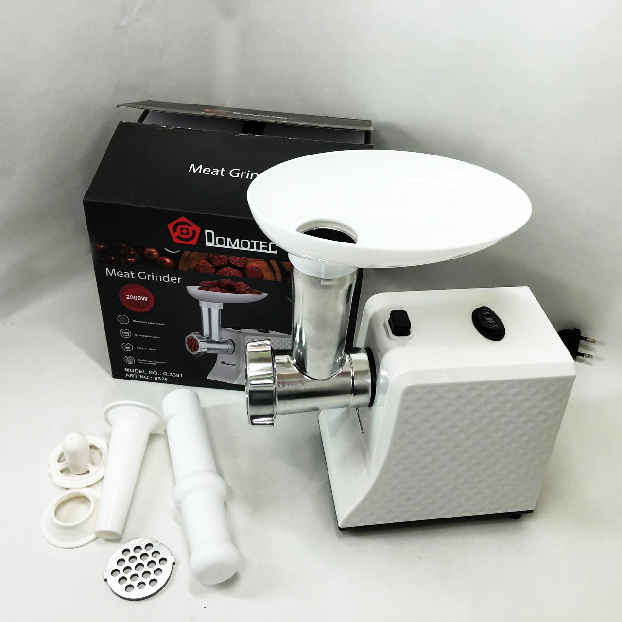 Електрична м’ясорубка Domotec R3391 2000 Вт 3в1 - Зображення 6