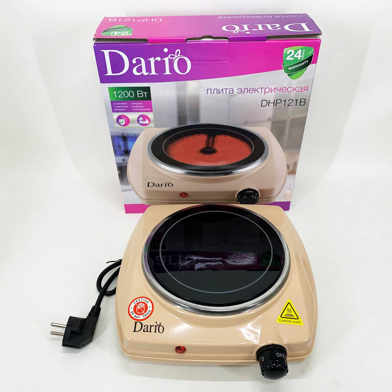 Настільна електрична плита Dario DHP121B - Зображення 2
