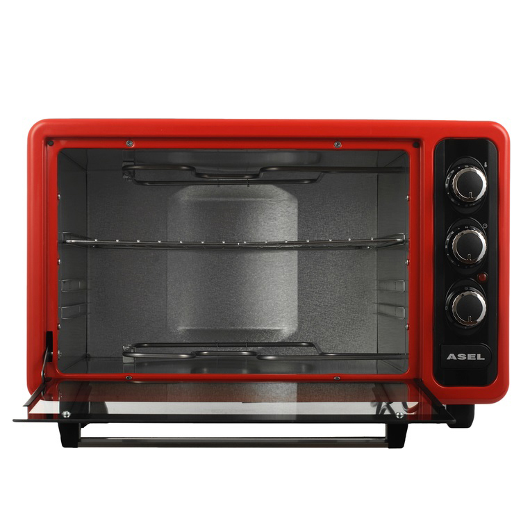 Електрична піч ASEL AF-40-23 червона - Зображення 3