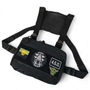 Нагрудна сумка MOLLE для патчів і шевронів з 5 кишеньками тактична чоловіча