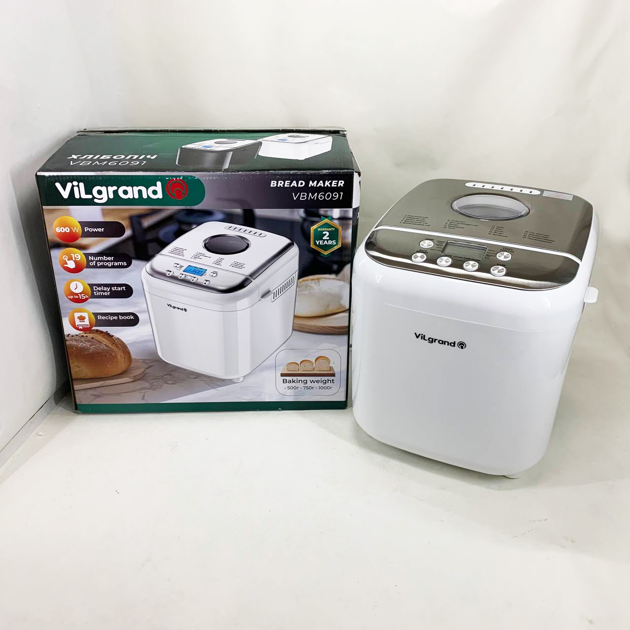 Хлібопічка ViLgrand VBM6091 білий - Зображення 6