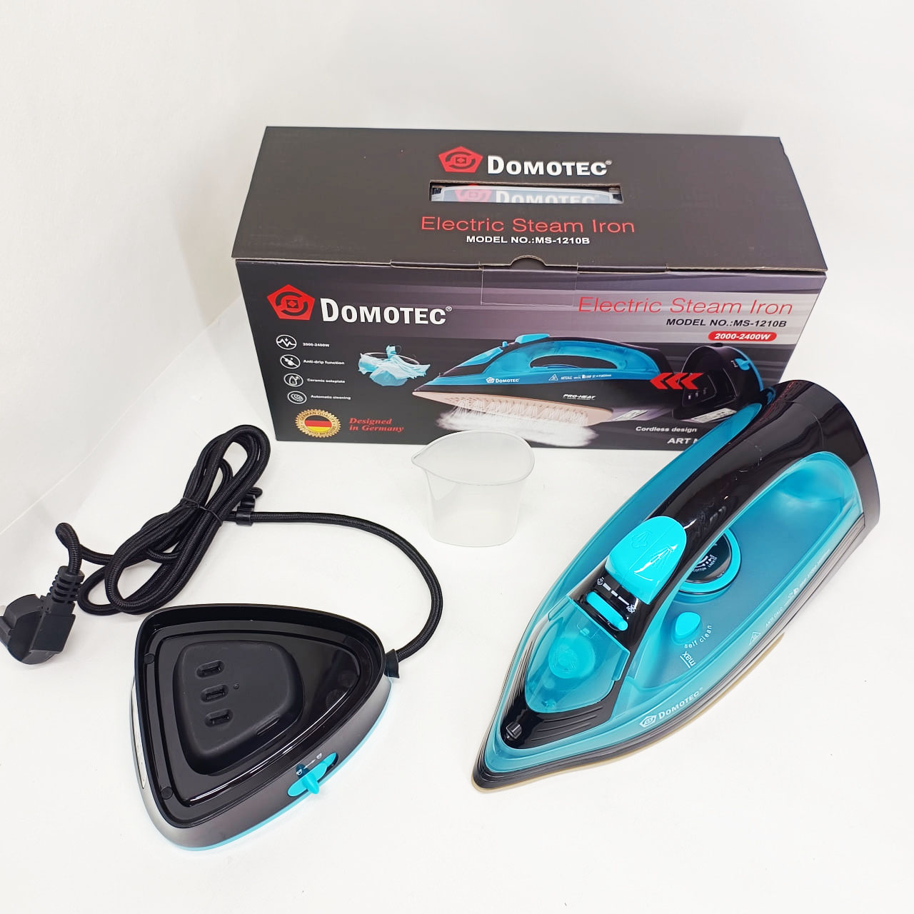 Праска бездротова Domotec MS-1210 з вертикальним відпарюванням 2400 Вт - Зображення 3