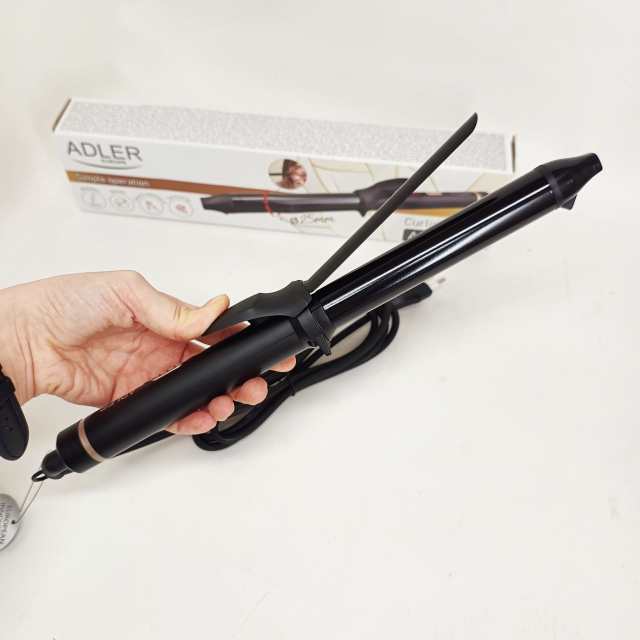 Плойка Adler AD 2115 Curly 100 Вт керамічна діаметром 25 мм - Зображення 4