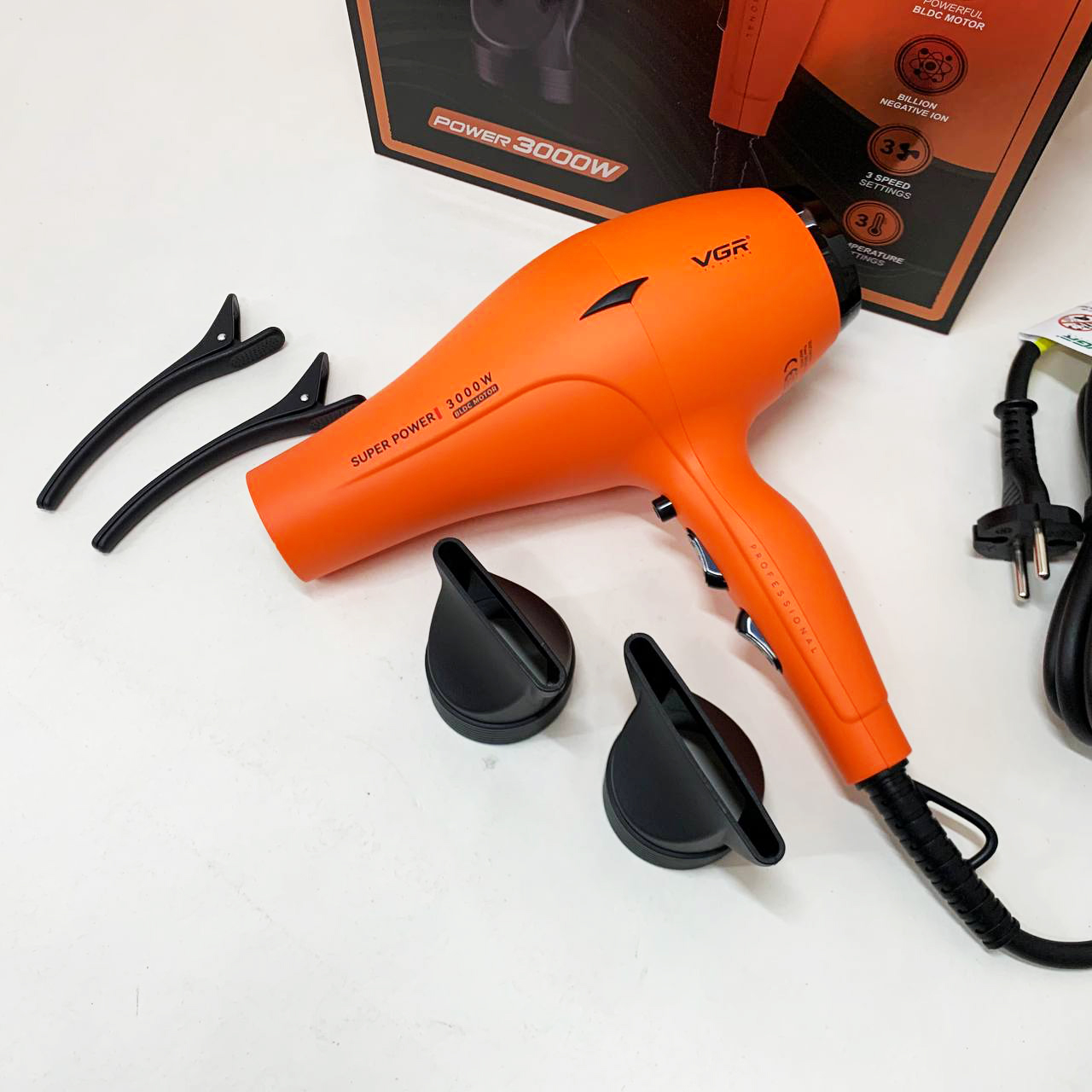 Фен VGR V-406 ORANGE 3000 Вт - Зображення 5