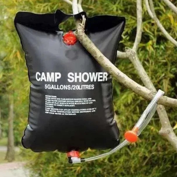 Походний душ 20 л 50 °C CAMP SHOWER 41×60 см з крюком та шнуром для підвісу - Зображення 2