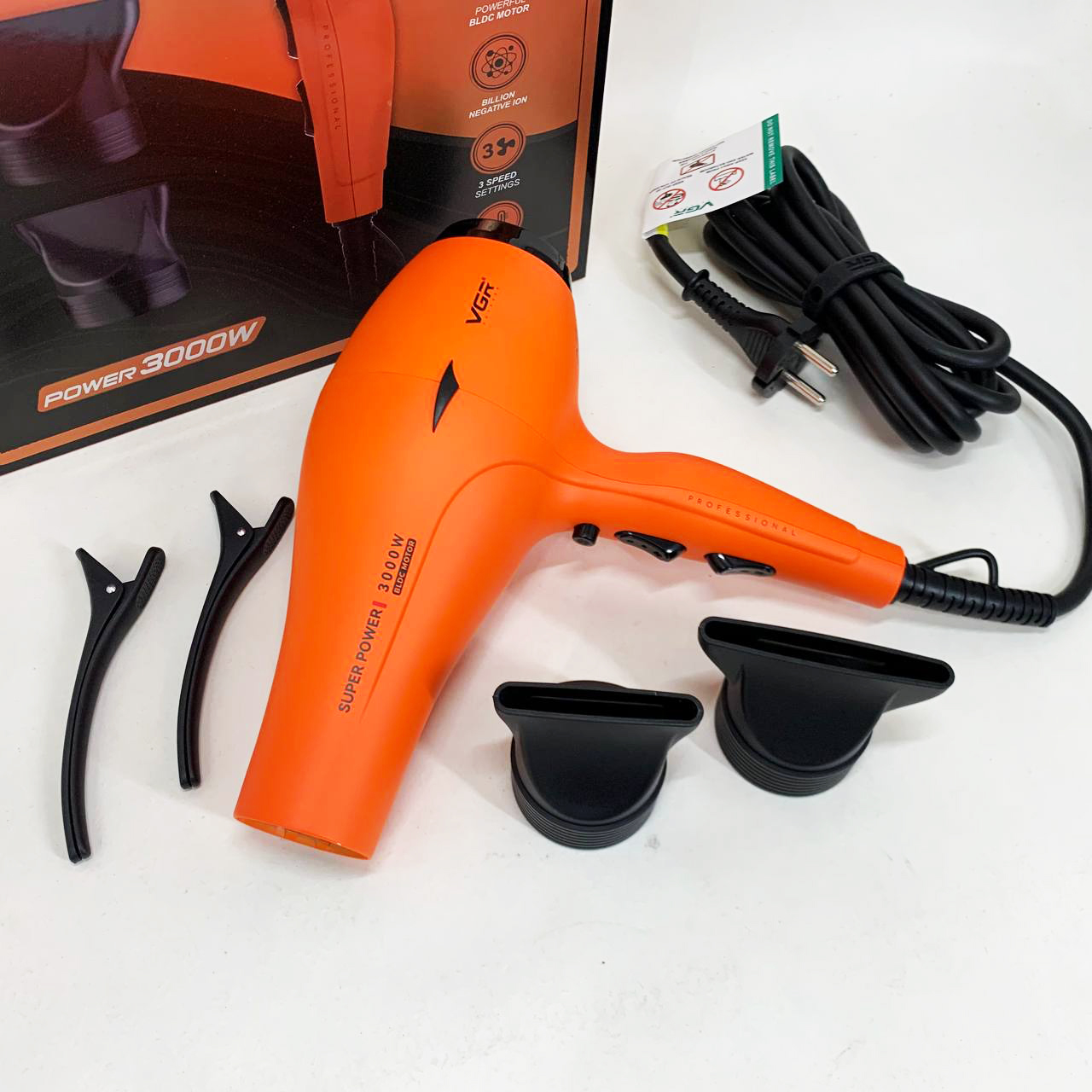 Фен VGR V-406 ORANGE 3000 Вт - Зображення 4